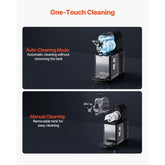 Commercial Slushy Machine, 3L Single Bowl Slush Drink Maker, 330W Frozen Drink Machine with Temperature Preservation, Stainless Steel Home Slush Frozen Drink Machine Automatic Clean, Black
